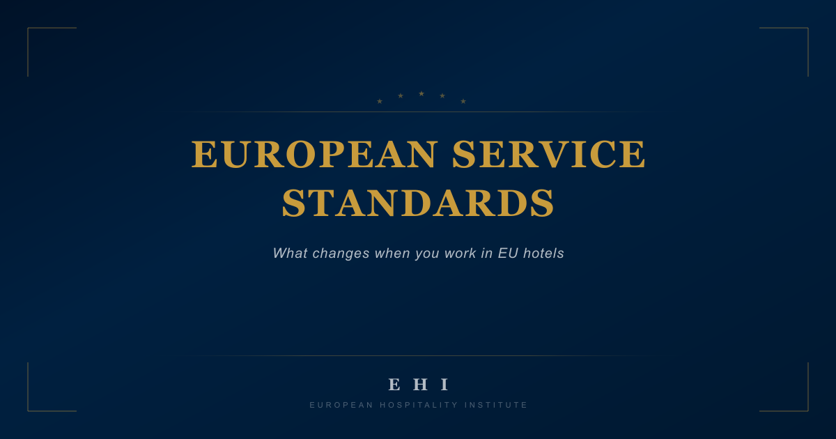 European Hotel Service Standards Guide